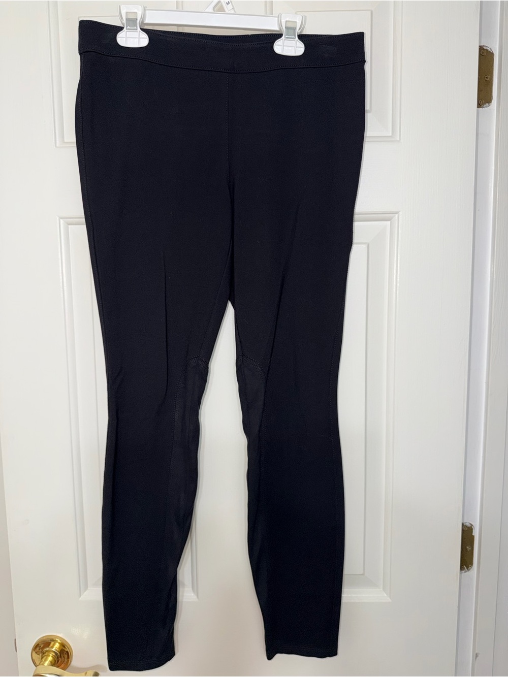 White House Black Market Black Ponte Pull-On Leggings